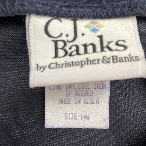 14W Christopher banks, deep blue skirt - Picture 4 of 6